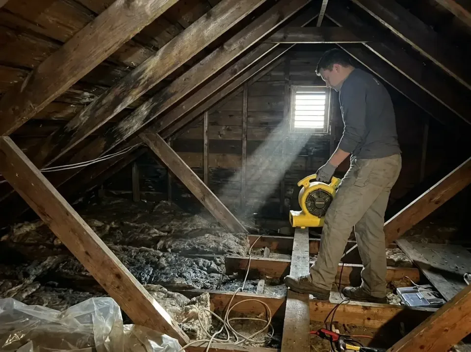 attic-water-damage-drying-proc-007 — frequently asked questions, Emergency Water Extraction & 24/7 Flood Response in Brillio…